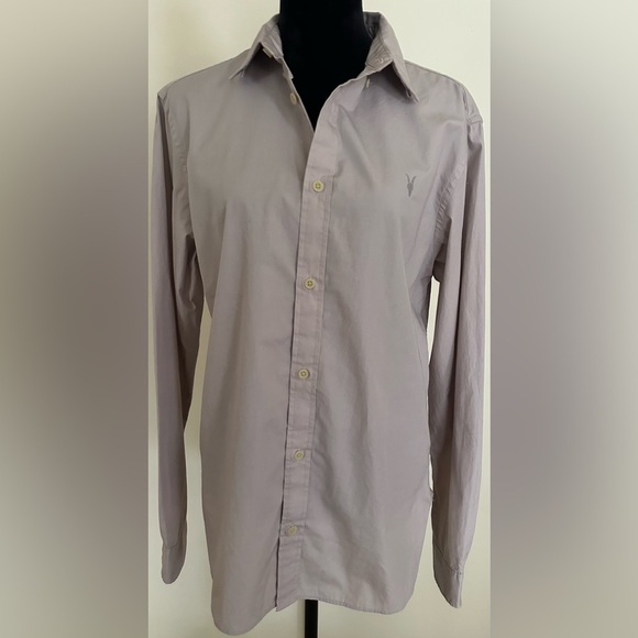 AllSaints Riviera Longsleeve Shirt Size M - Picture 2 of 6